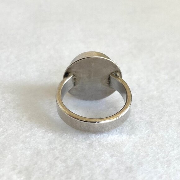 Sterling Silver 925 JLW Art Studio Jennifer Wagner Freshwater Pearl Ring Sz 7 - Picture 6 of 16